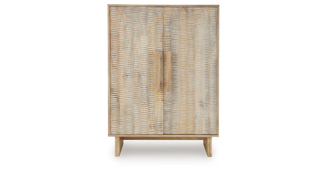 Dallinbury Natural/White Wash Accent Cabinet from Ashley - Luna Furniture