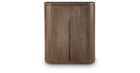 Landermont Medium Brown Bar Cabinet from Ashley - Luna Furniture