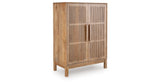 Pellamour Natural Brown Bar Cabinet from Ashley - Luna Furniture
