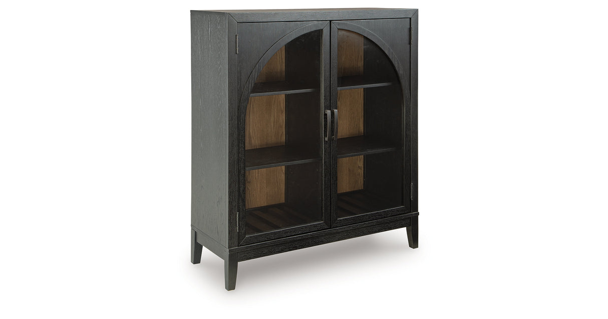 Armenleigh Black/Brown Accent Cabinet from Ashley - Luna Furniture