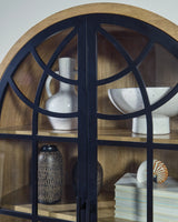 Gwenwich Natural/Black Accent Cabinet from Ashley - Luna Furniture