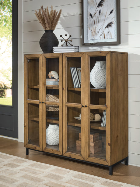 Wrenridge Gray Brown Accent Cabinet from Ashley - Luna Furniture