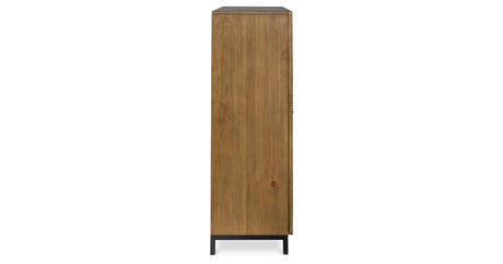 Wrenridge Gray Brown Accent Cabinet from Ashley - Luna Furniture