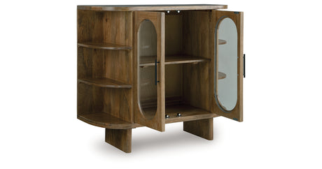 Niall Light Brown Accent Cabinet from Ashley - Luna Furniture