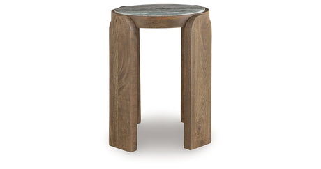 Gavrilley Gray/White/Brown Accent Table from Ashley - Luna Furniture