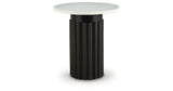 Wainstone Black/White Accent Table from Ashley - Luna Furniture