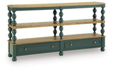 Finnworth Blue/Brown Console Sofa Table
