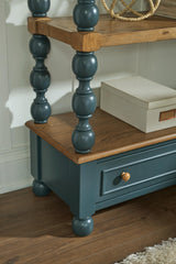 Finnworth Blue/Brown 70" Bookcase