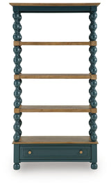 Finnworth Blue/Brown 70" Bookcase