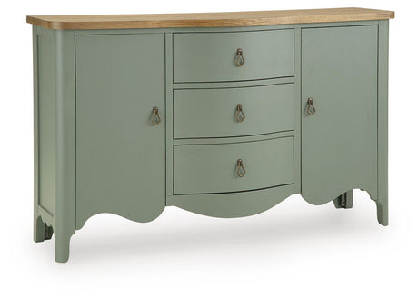 Actonville Antique Green Accent Cabinet from Ashley - Luna Furniture