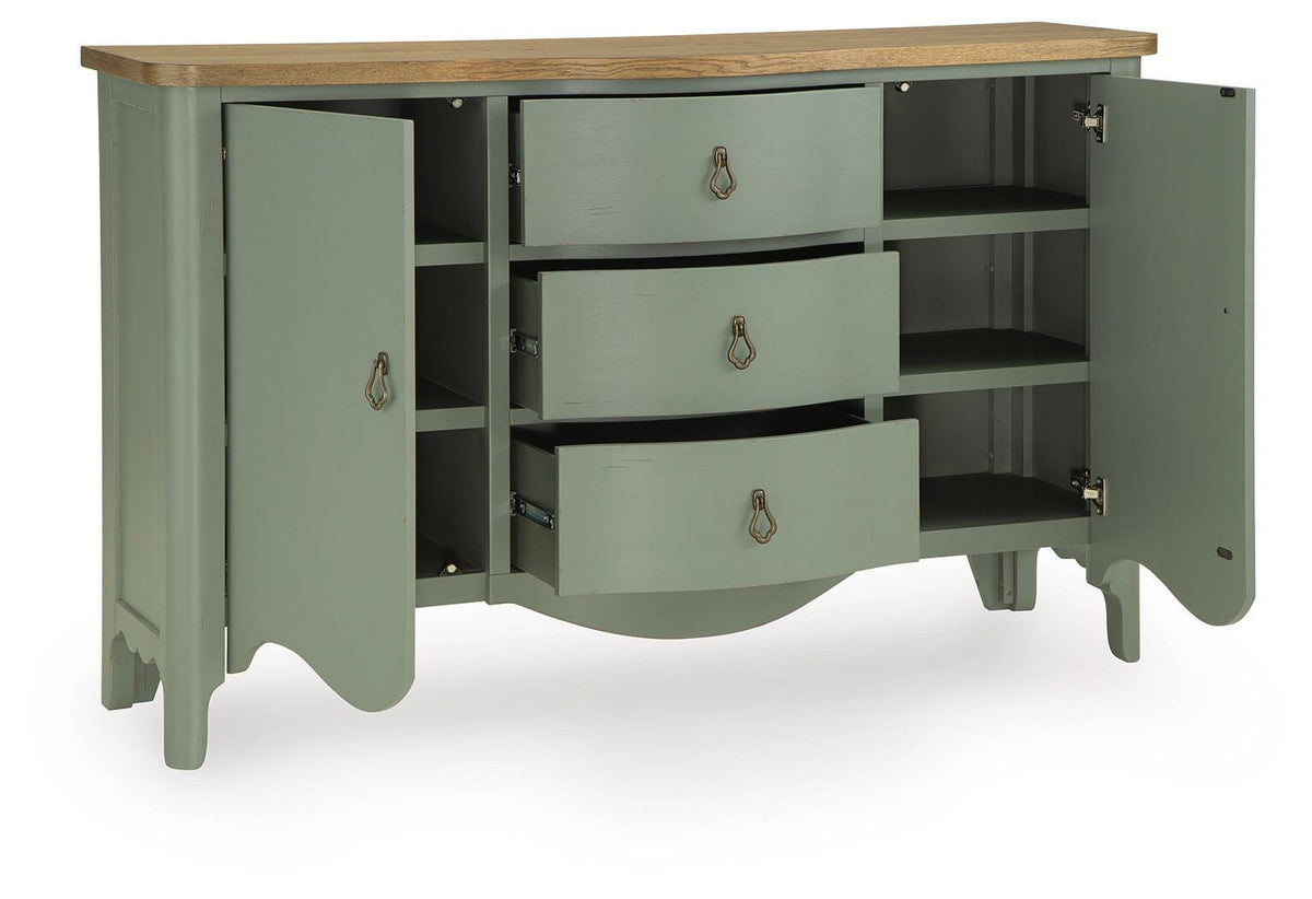 Actonville Antique Green Accent Cabinet