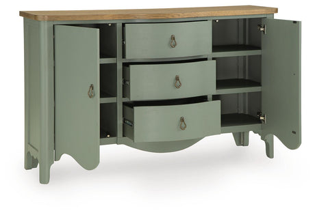 Actonville Antique Green Accent Cabinet from Ashley - Luna Furniture