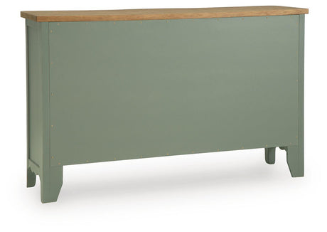 Actonville Antique Green Accent Cabinet from Ashley - Luna Furniture