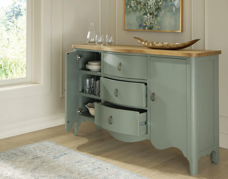 Actonville Antique Green Accent Cabinet from Ashley - Luna Furniture