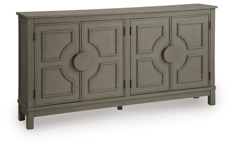 Darlock Warm Gray Accent Cabinet from Ashley - Luna Furniture