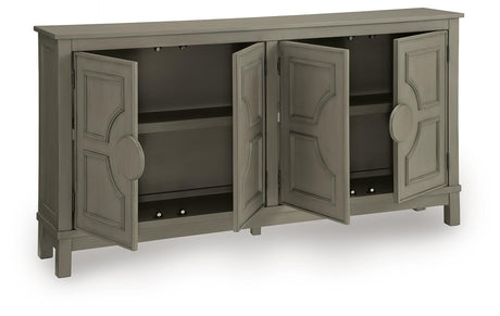 Darlock Warm Gray Accent Cabinet from Ashley - Luna Furniture