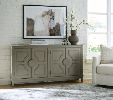 Darlock Warm Gray Accent Cabinet from Ashley - Luna Furniture