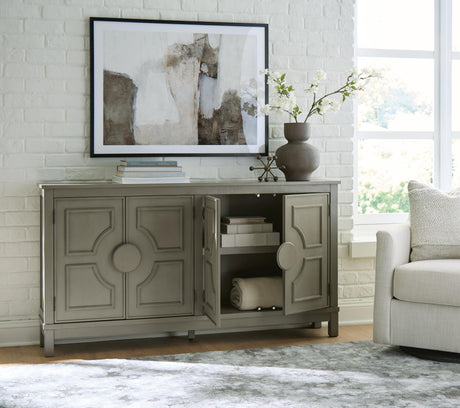 Darlock Warm Gray Accent Cabinet from Ashley - Luna Furniture
