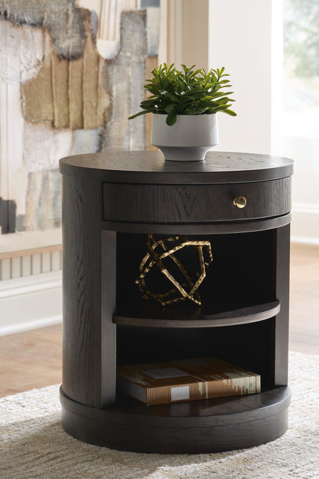 Leighmour Dark Brown Accent Table from Ashley - Luna Furniture