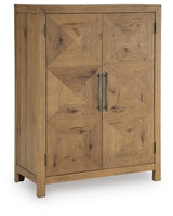 Clayburns Light Brown Bar Cabinet