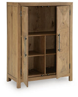 Clayburns Light Brown Bar Cabinet