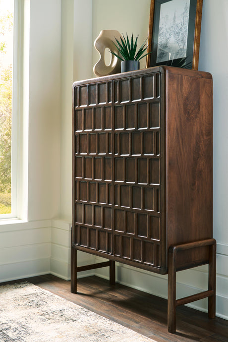 Dukestone Brown Accent Cabinet from Ashley - Luna Furniture