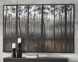 Philyra Black/Orange/Silver Wall Art from Ashley - Luna Furniture
