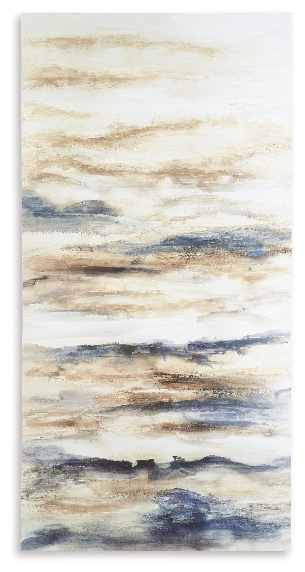 Joely Blue/Tan Wall Art from Ashley - Luna Furniture