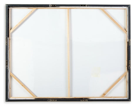 Reighlea Black/White Wall Art from Ashley - Luna Furniture