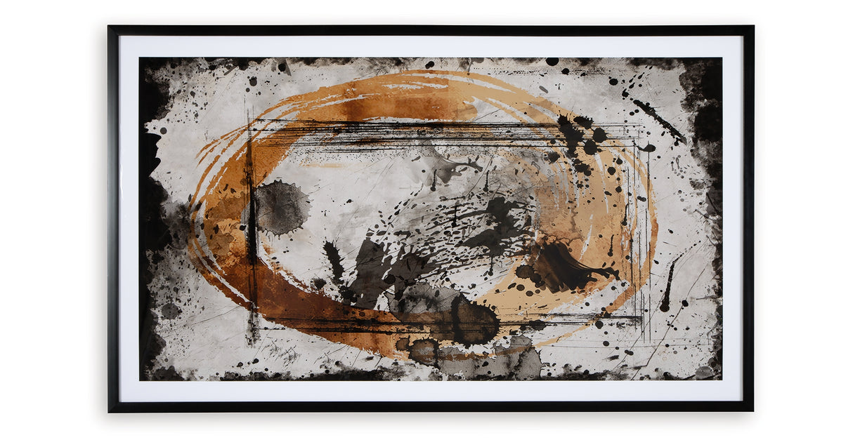 Clefting Black/Caramel/Tan Wall Art from Ashley Furniture - Luna Furniture