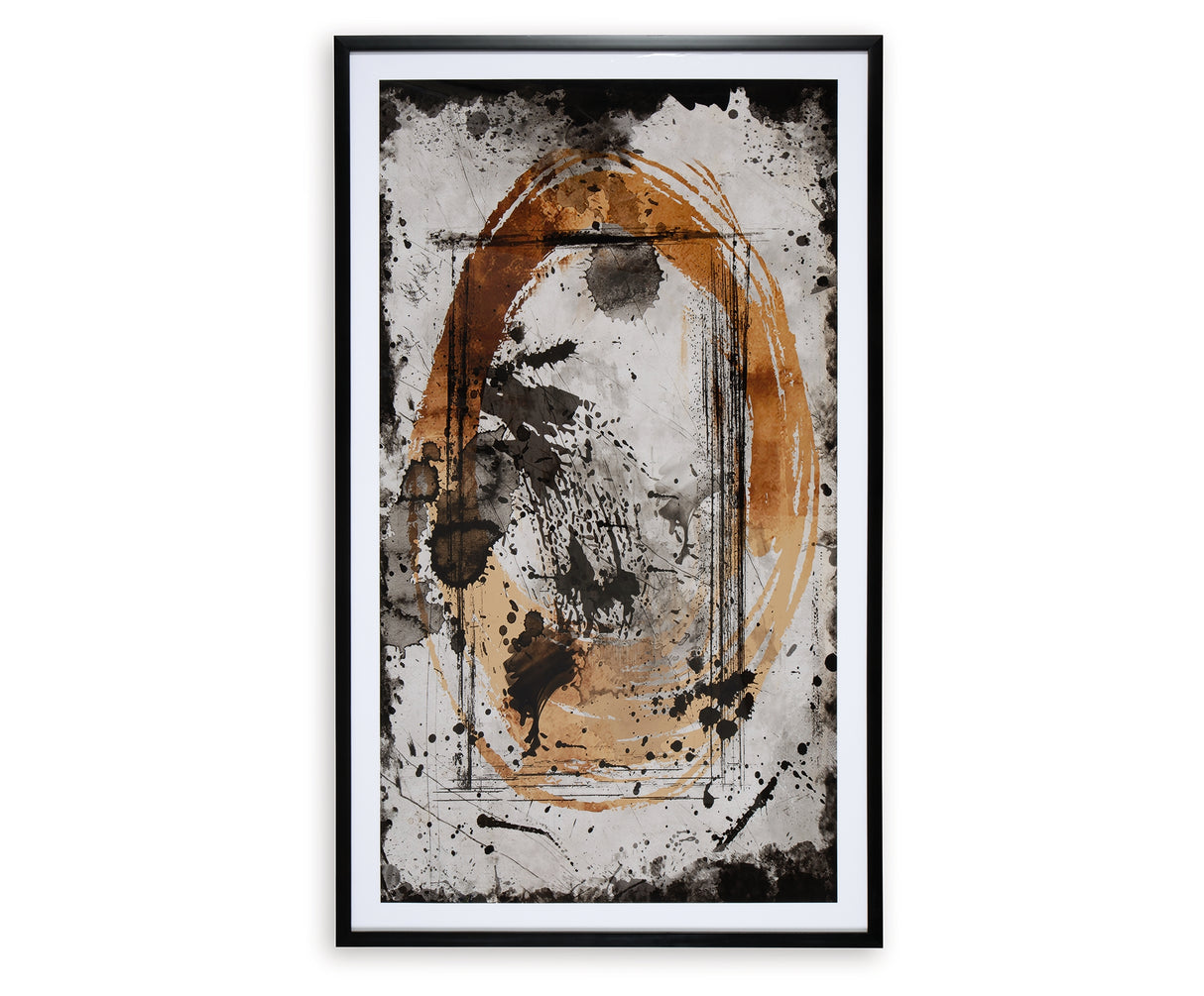 Clefting Black/Caramel/Tan Wall Art from Ashley Furniture - Luna Furniture