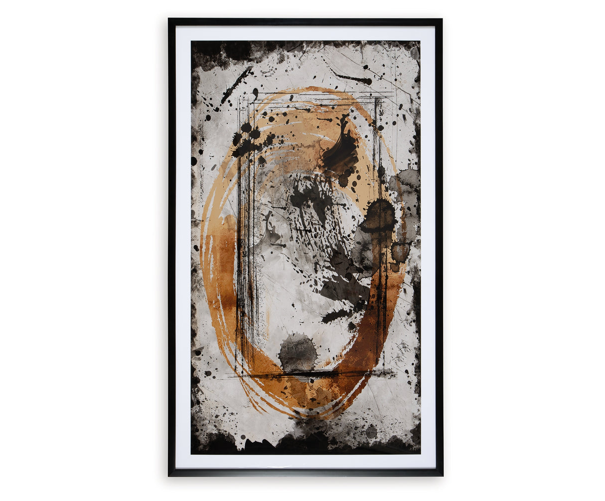 Clefting Black/Caramel/Tan Wall Art from Ashley Furniture - Luna Furniture