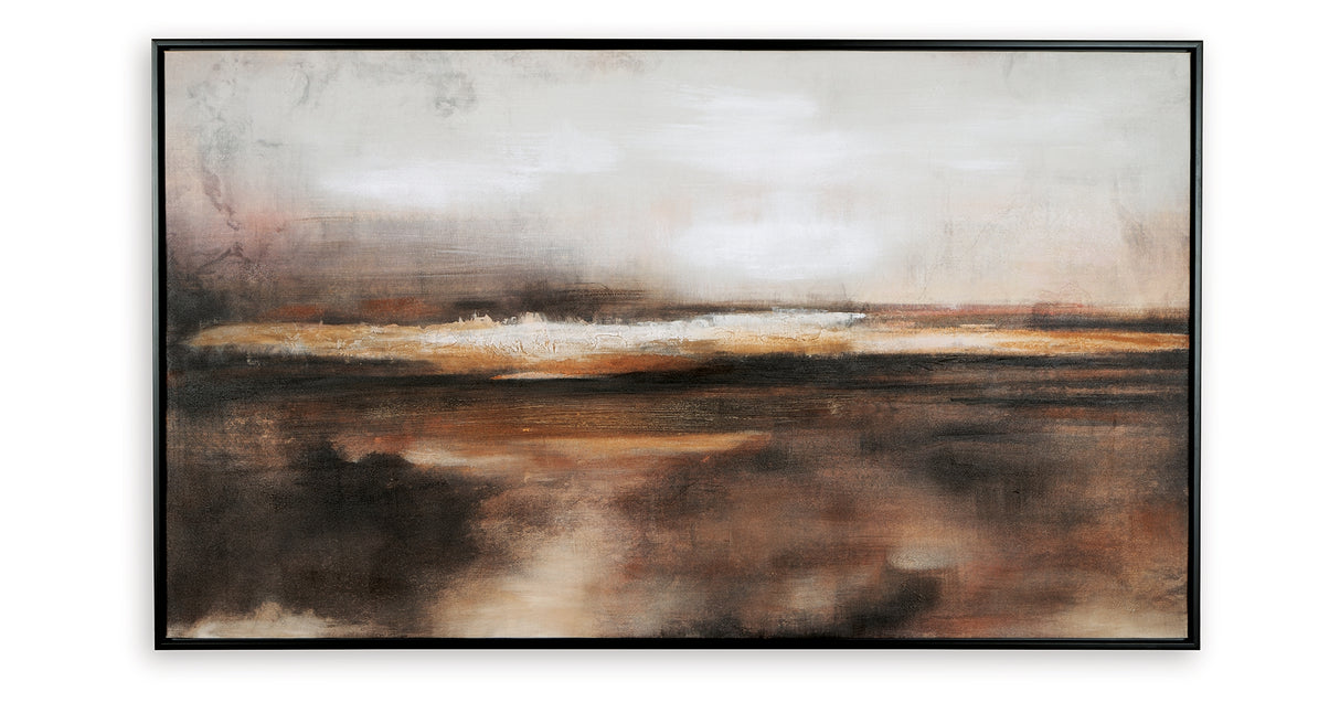 Drewland Black/Brown/Orange Wall Art from Ashley - Luna Furniture
