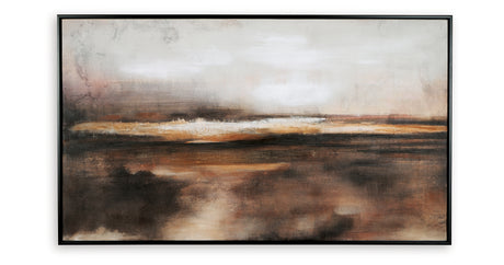 Drewland Black/Brown/Orange Wall Art from Ashley - Luna Furniture