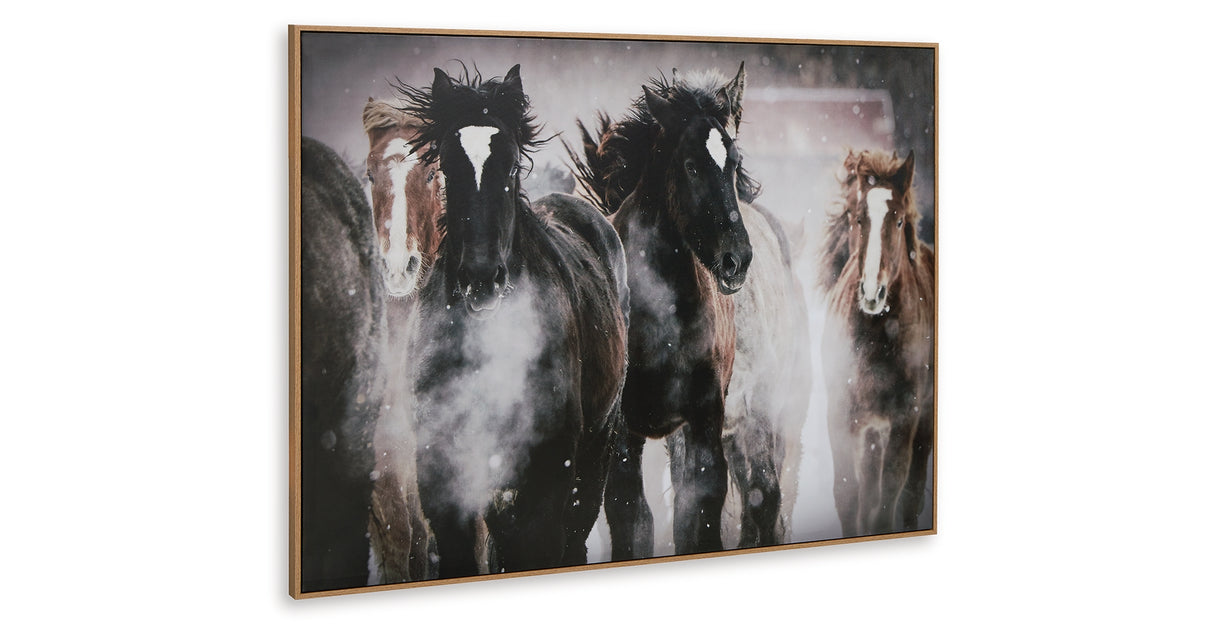 Chaseburn Brown/Black/White Wall Art from Ashley Furniture - Luna Furniture