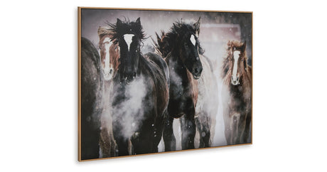 Chaseburn Brown/Black/White Wall Art from Ashley Furniture - Luna Furniture