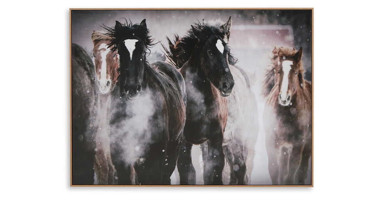 Chaseburn Brown/Black/White Wall Art from Ashley Furniture - Luna Furniture