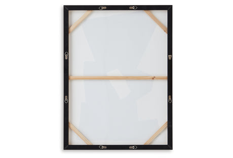 Garviery Black/Cream Wall Art from Ashley Furniture - Luna Furniture