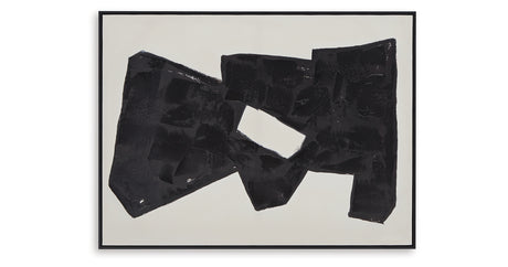 Garviery Black/Cream Wall Art from Ashley Furniture - Luna Furniture