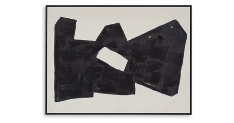 Garviery Black/Cream Wall Art from Ashley Furniture - Luna Furniture