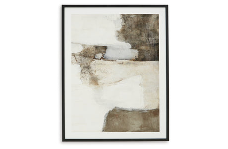 Aldricton Brown/White Wall Art from Ashley Furniture - Luna Furniture