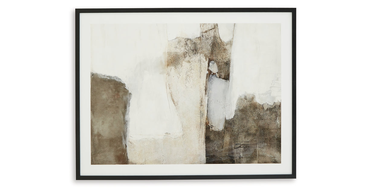 Aldricton Brown/White Wall Art from Ashley Furniture - Luna Furniture