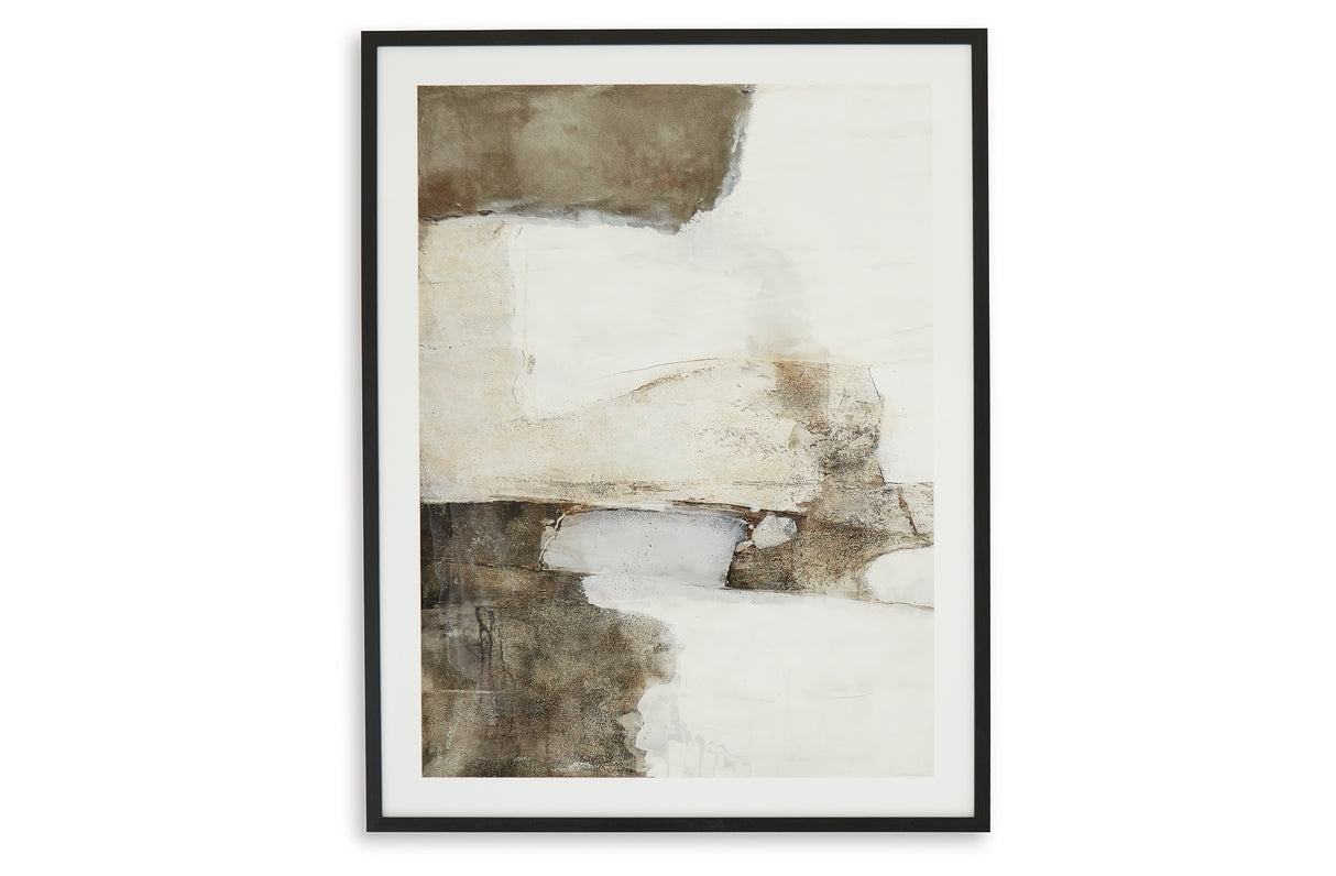 Aldricton Brown/White Wall Art from Ashley Furniture - Luna Furniture