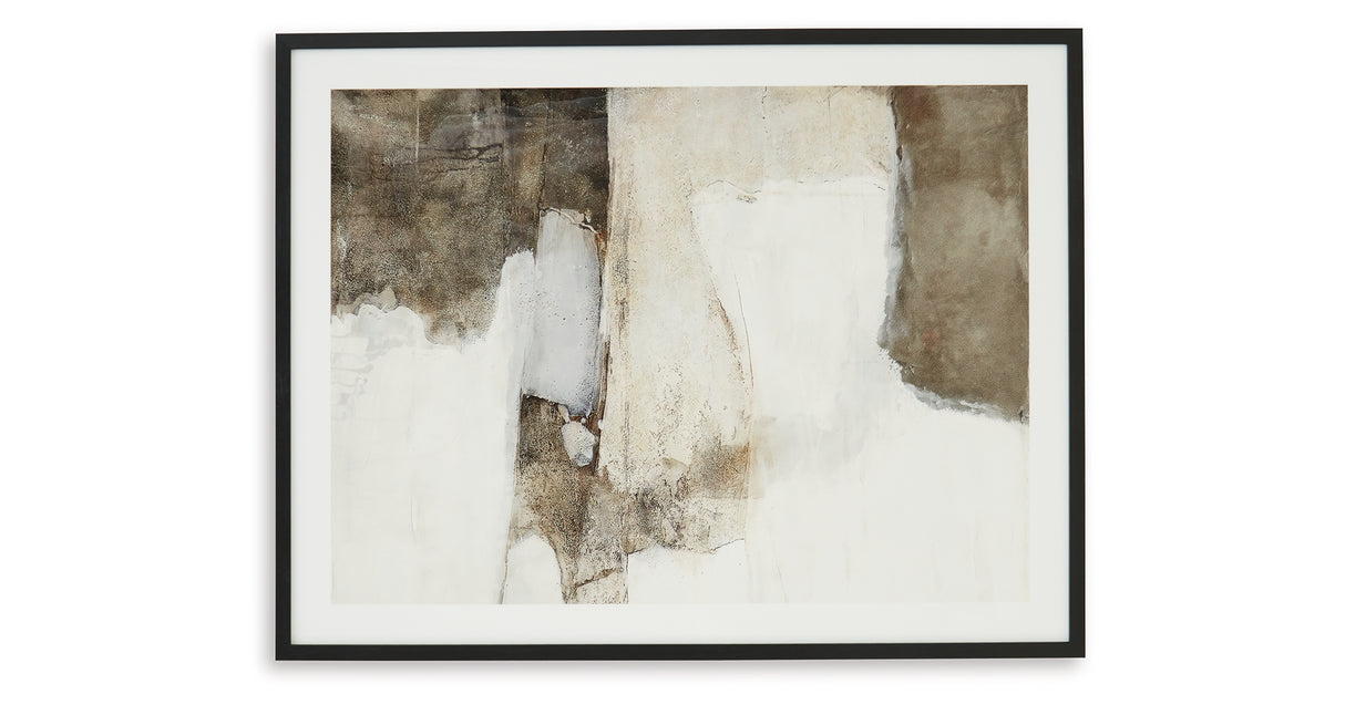 Aldricton Brown/White Wall Art from Ashley Furniture - Luna Furniture