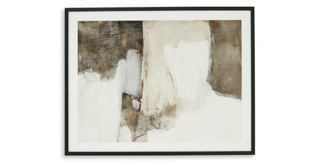 Aldricton Brown/White Wall Art from Ashley Furniture - Luna Furniture