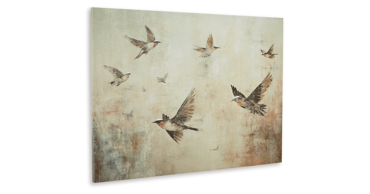 Collmund Gray/Brown Wall Art from Ashley - Luna Furniture