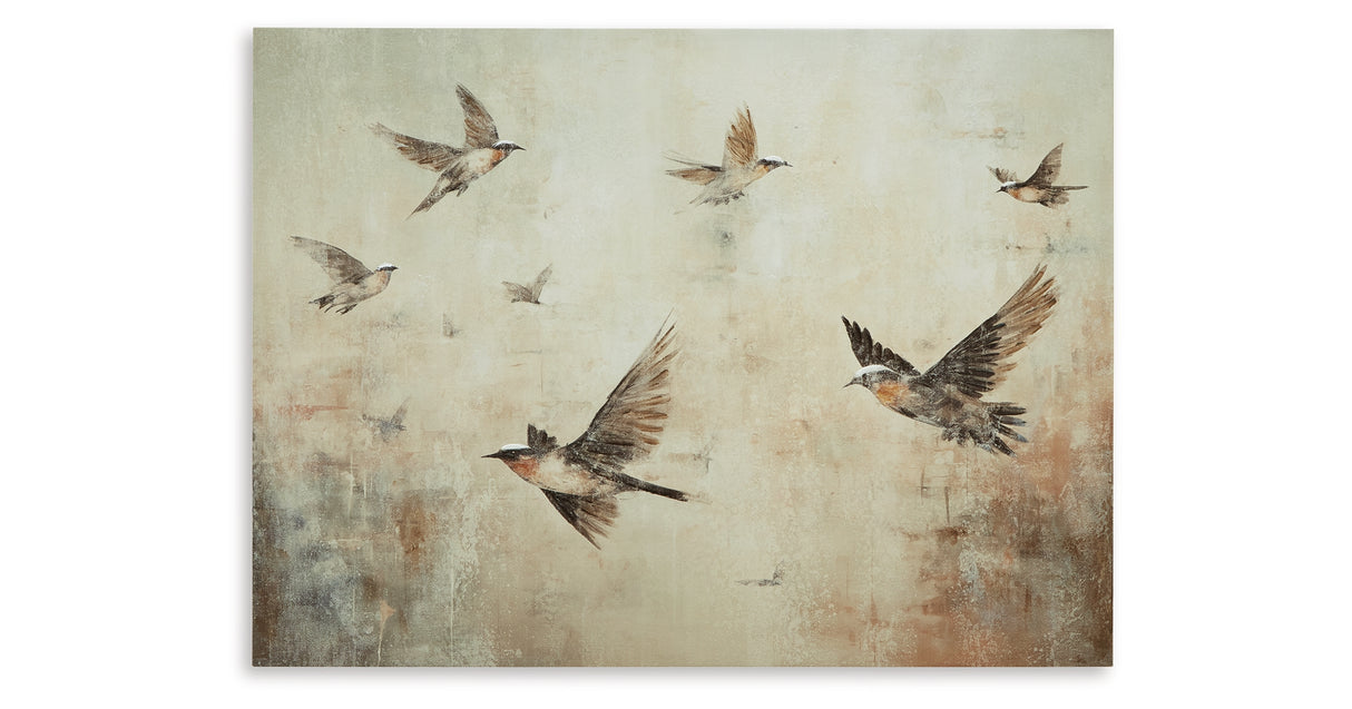 Collmund Gray/Brown Wall Art from Ashley - Luna Furniture