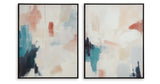 Caldish Blue/White/Pink Wall Art from Ashley - Luna Furniture