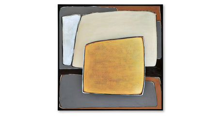 Actman Cream/Brown/Gray Wall Art from Ashley Furniture - Luna Furniture