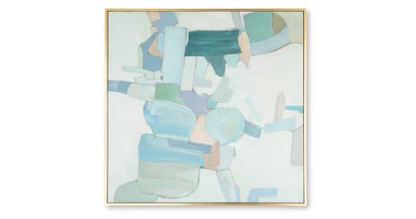 Wynburn White/Blue/Green Wall Art from Ashley - Luna Furniture